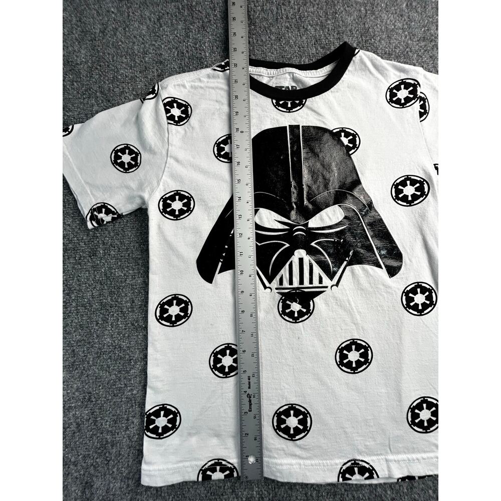 Star Wars Darth Vader Imperial Symbols T-Shirt Youth Medium 10/12 White - Picture 5 of 7